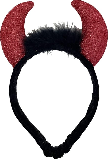 Happy Pet halloween diadeem voor honden met duivel hoorntjes - M/L