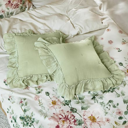 LOBERON Kussenhoes set van 2 Martone groen