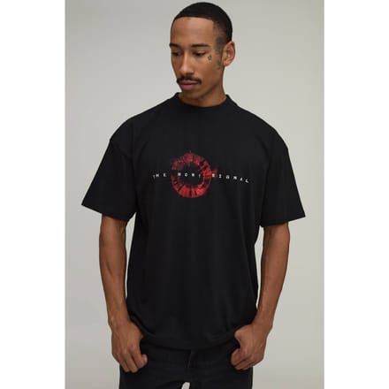 Oversized T-shirt Met Muse Licentie Print | Black | Size XL