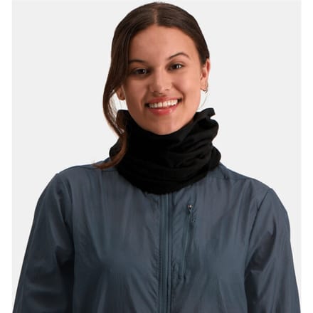 NOMAD® Col Sjaal Zwart | Multifunctionele zijden | One Size | Wintersport / Fiets / Wandelen