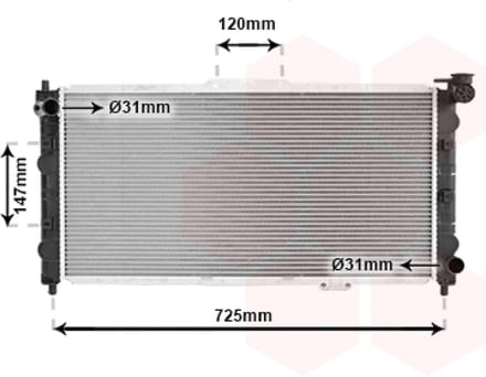 Van Wezel - RADIATOR VOOR MAZDA 323 1994-1998 BPH515200