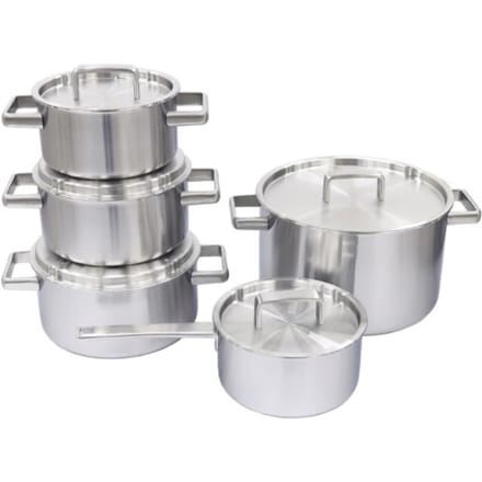 Habonne King pannenset 5 delig - RVS