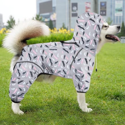 Honden Regenjas - Winddichte Jas - Hond Buiten - Waterdicht Ademend - Maat L - Roze