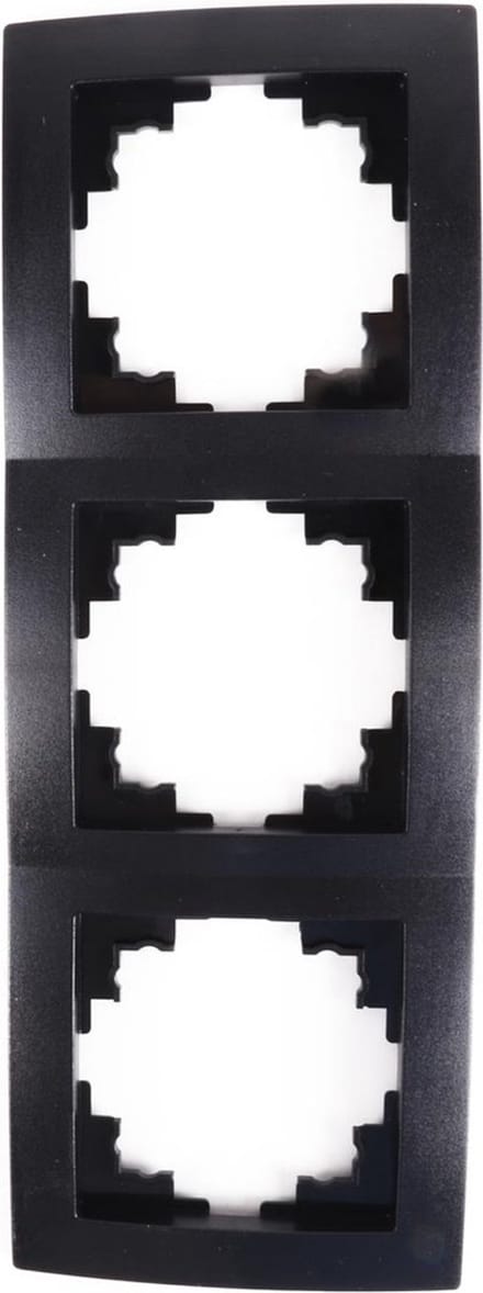 Benson 3-voudig afdekraam - zwart - 223 x 81 x 10 mm - stijlvol en functioneel
