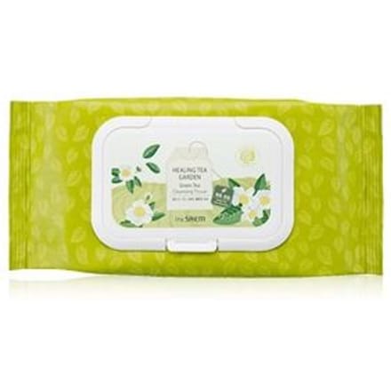 The Saem - Healing Tea Garden Green Tea Cleansing Tissue 60pcs beige
