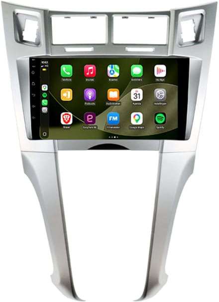 Carplay autoradio geschikt voor Toyota Yaris | 2005 t/m 2012 | Android 13 | Draadloos Apple Carplay & Android Auto | 2GB + 32GB | 8-Core processor | Davilon | 2025 model | 2005 2006 2007 2008 2009 2010 2011 2012 | Bluetooth & Wifi