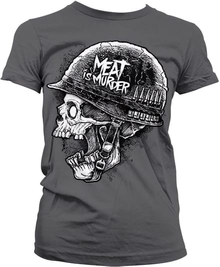 Hybris Dames-T-shirt „Meat Is Murder“ Girly SH-5-15747-H52-8