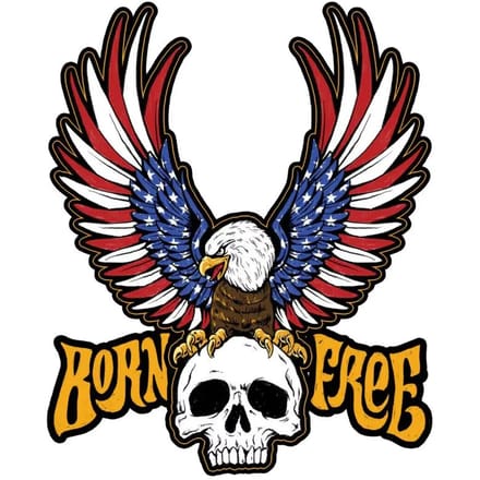 Stickers Lethal Threat Born Free Eagle