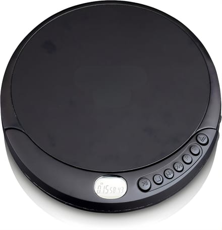 AHD® CD Speler - Draagbare CD Speler - Portable CD Speler - Zwart - 15cm x 14cm x 3cm