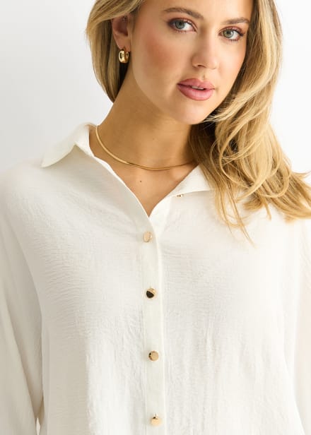 Witte Kimono Oversized Blouse