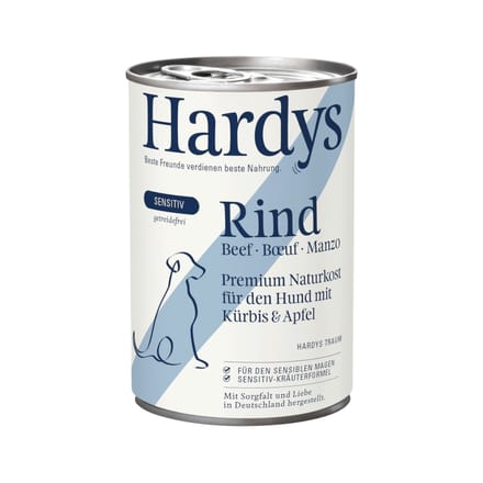 6x400g Hardys Senistive Rund natvoer voor honden
