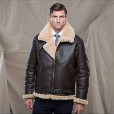Heren Bont Geïntegreerde Verdikte Cross Zware Industrie Leren Jas Bont Geïntegreerd 5XL gray