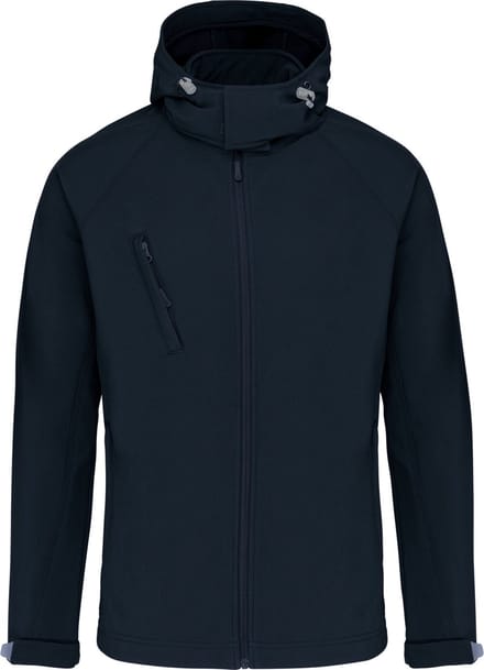Kariban Heren softshell jas met afneembare capuchon K413 - Navy - M