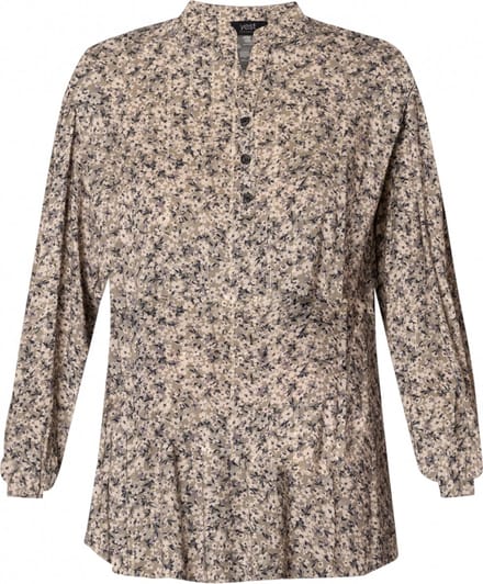 YESTA Bibi-Jana Essential Blouse - Soft Army/Multi-Colo - maat 0(46)