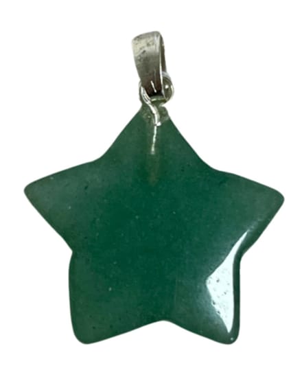 Aventurijn groen edelsteen sterhanger 20 mm