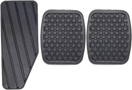 Pedaalkappen Set - Auto Rubber Pads - Veiliger Rijden - Antislip Rubber - 3 Stuks - Zwart