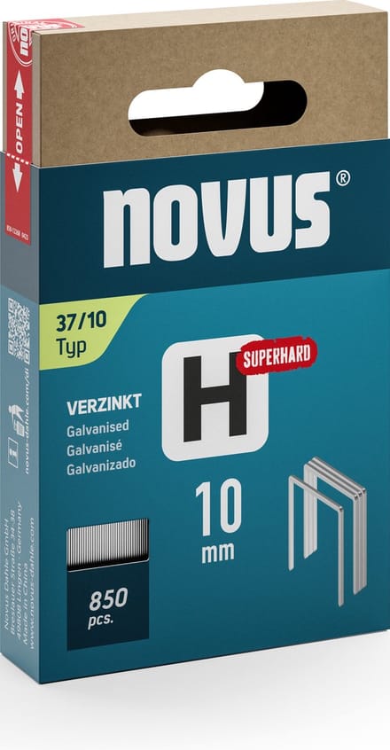 Novus Tools 042-0786 Nieten met fijn draad Type 37 850 stuk(s) Afm. (l x b) 10 mm x 10.6 mm