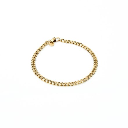 Marenca Gouden Cubaanse Schakel Heren Armband - 4 mm (M)
