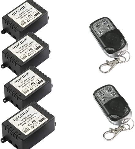 Draadloze afstandsbediening met ontvanger 433 MHz voor het schakelen van apparaten