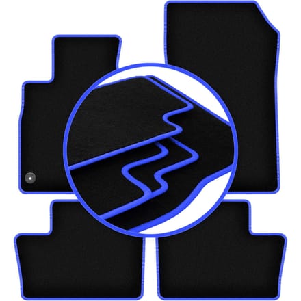 CARLUX-BLUE automatten voor: Nissan Juke II F16 crossover (2019-)