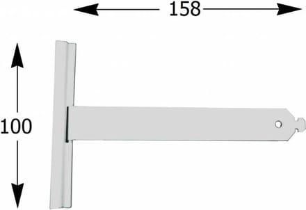 Selve Ophangveer rolluik, lengte 123 t/m 198 mm, mini-E profiel - Rolluik ophangveren