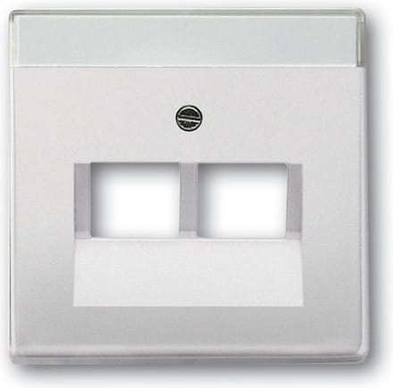 Busch Jaeger Future Linear centraalplaat 2xRJ45 / RJ11 Studiowit 1803-02-84