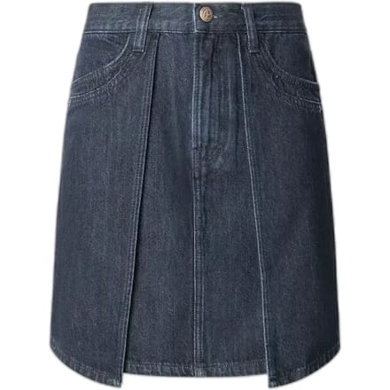 Pepe Jeans Mini Patch Hoge Taille Denim Short Blauw L Vrouw