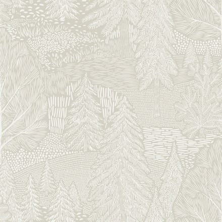Boråstapeter Vliesbehang 4703 - Woodland - Botanisch Beige - 53cm x 10.05m
