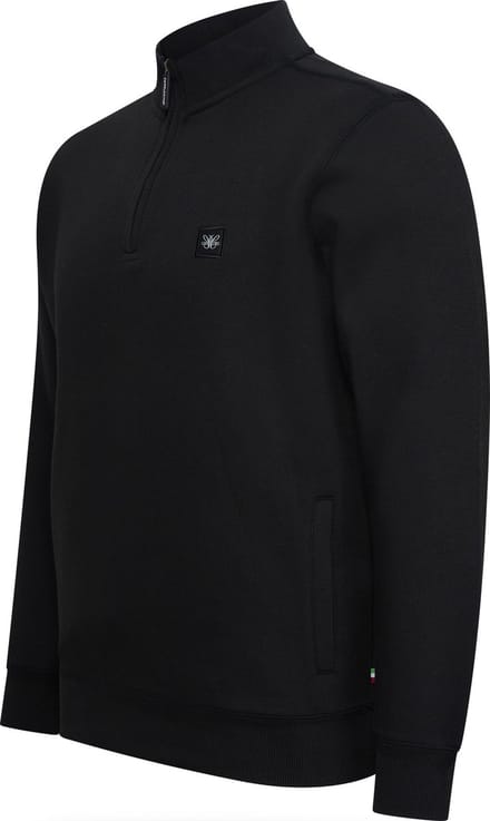 Cappuccino Italia - Heren Sweaters Zip Sweater Zwart - Zwart - Maat S
