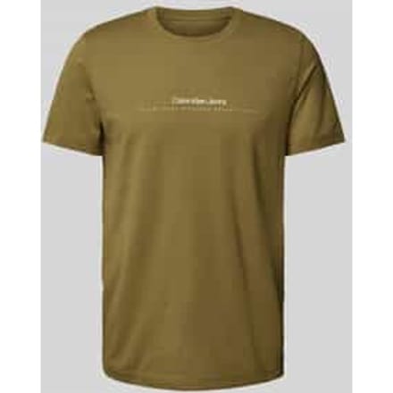 T-shirt met labelprint