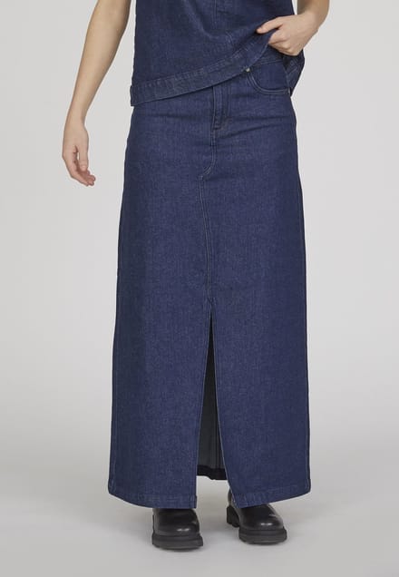 SISTERS POINT Olia-l.sk2 Dames Rok - Unwashed blue - Maat S