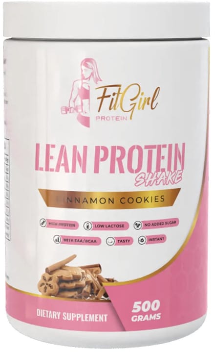 FitGirl Nutrition | Lean Protein Shake | Cinnamon Cookies | 500gr 16 servings | Nutriworld