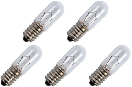 Signaallamp E14 30V 6W - 200 mAh - 5 stuks - T16 Gloeilamp Ø16mm - 54mm - 2500K - Dimbaar