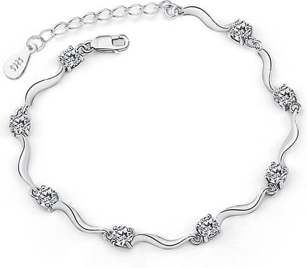 Montebello Armband Apluda - Verzilverd - Zirkonia - 17+3cm