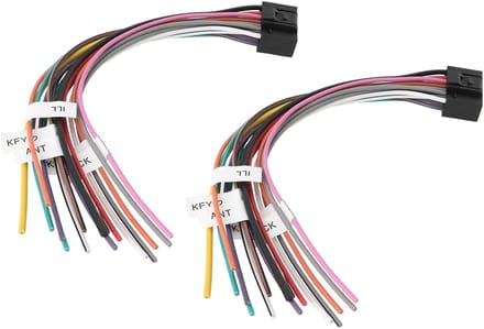 Universele ISO Radio Kabelboom Adapter 16-Pin voor Android Head Units - 2 Stuks