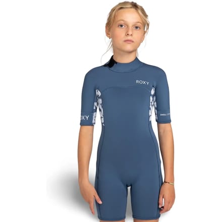 Shorty surf wetsuit voor meisjes Roxy 2 mm Swell Series Back-Zip