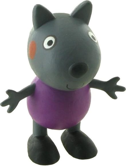 Peppa Pig Danny Hond taart topper decoratie 6 cm.