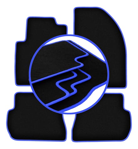 CARLUX-BLUE automatten voor: Ford Fusion hatchback (2005-2012)