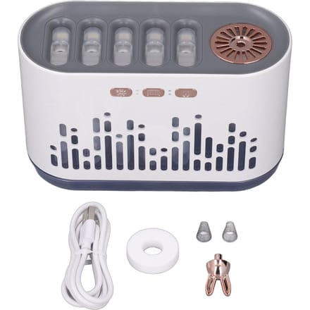 Essentiële Olie Diffuser 700ml Aromatherapie Diffuser Cool Mist Luchtbevochtiger met RGB Kleurverandering gray