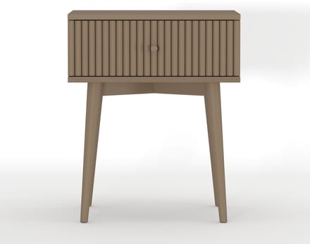 Nachtkastje Sem - Mango Hout - Bruin - 45x55x35 cm (BxHxD) - Lade