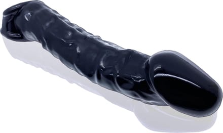 Oxballs - Muscle Geribbelde Penis verlenger sleeve extender - Zwart