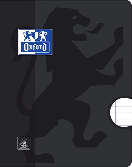 Oxford schrift A5 zwart