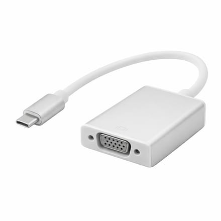 USB-C naar VGA Adapter – Aluminium Behuizing – Full HD 1080p – Plug & Play