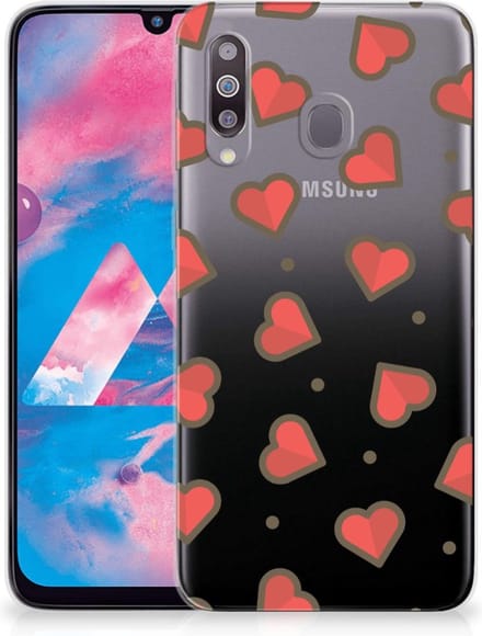 Samsung Galaxy M30 TPU bumper Hearts