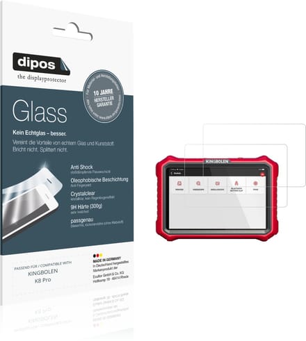 dipos – 2x Pantserfolie geschikt voor KINGBOLEN K8 Pro | 9H Screenprotector