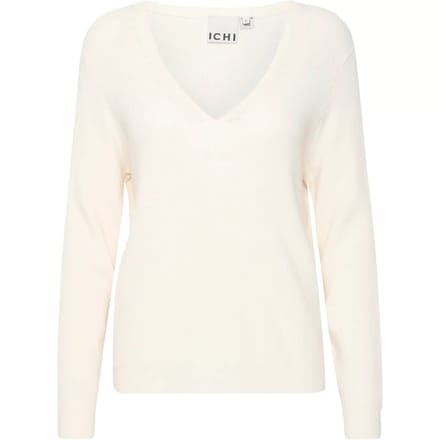 Dames T-shirt met V-hals en lange mouwen Ichi Boston