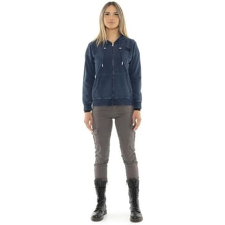 Capuchon sweaters Leone 1947 Woman Hoody Full Zip Indaco