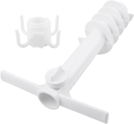 Parapluhaak voor buiten - Zandanker Parasol - Parasol Stabiliseren - Schroefsteun - 1 set - Wit