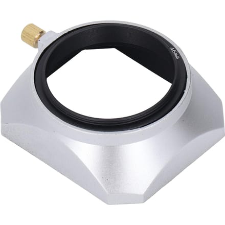 Lenskap Vierkant Retro 46mm Lenskap Schaduwkamer voor Digitale Camera Mirrorless Camera Zilver black