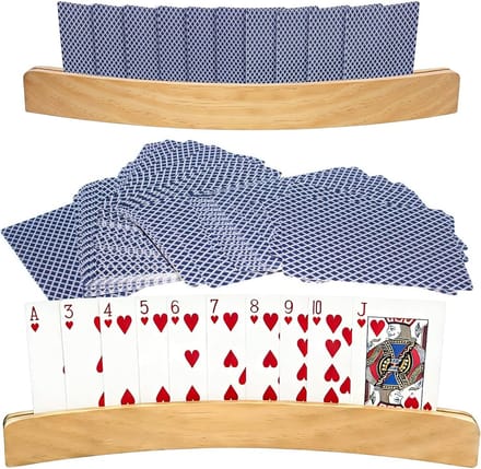 Kaarthouder voor speelkaarten - Set van 2, ideaal voor spellen, georganiseerd en stevig